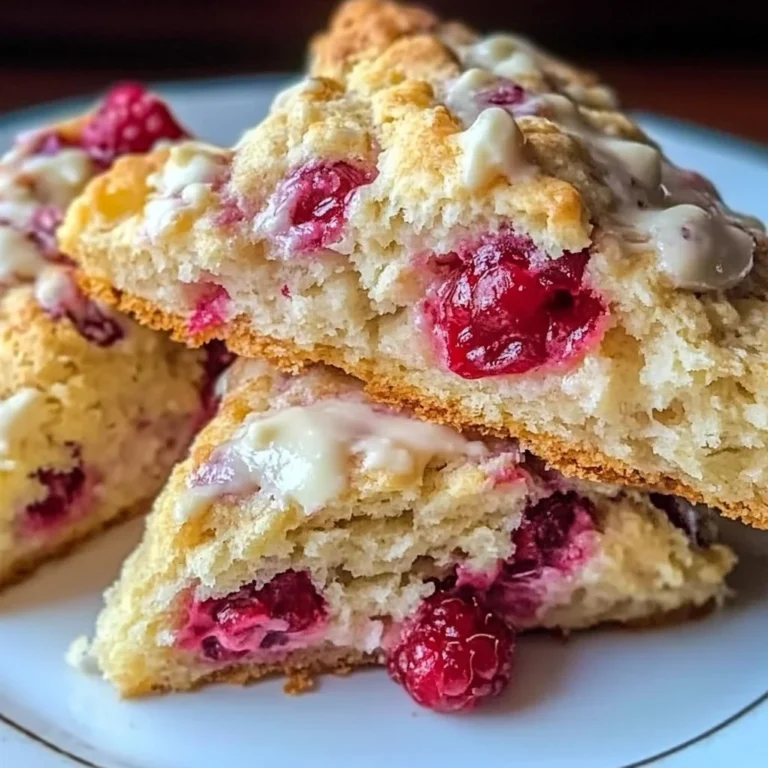 White Chocolate Raspberry Scones