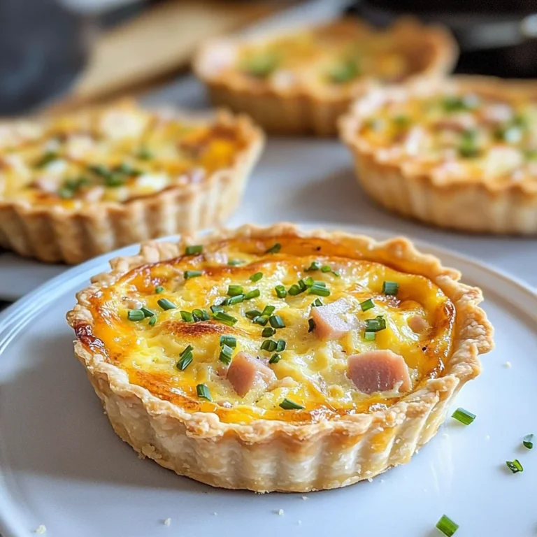 chicken ham Cheese Quiche